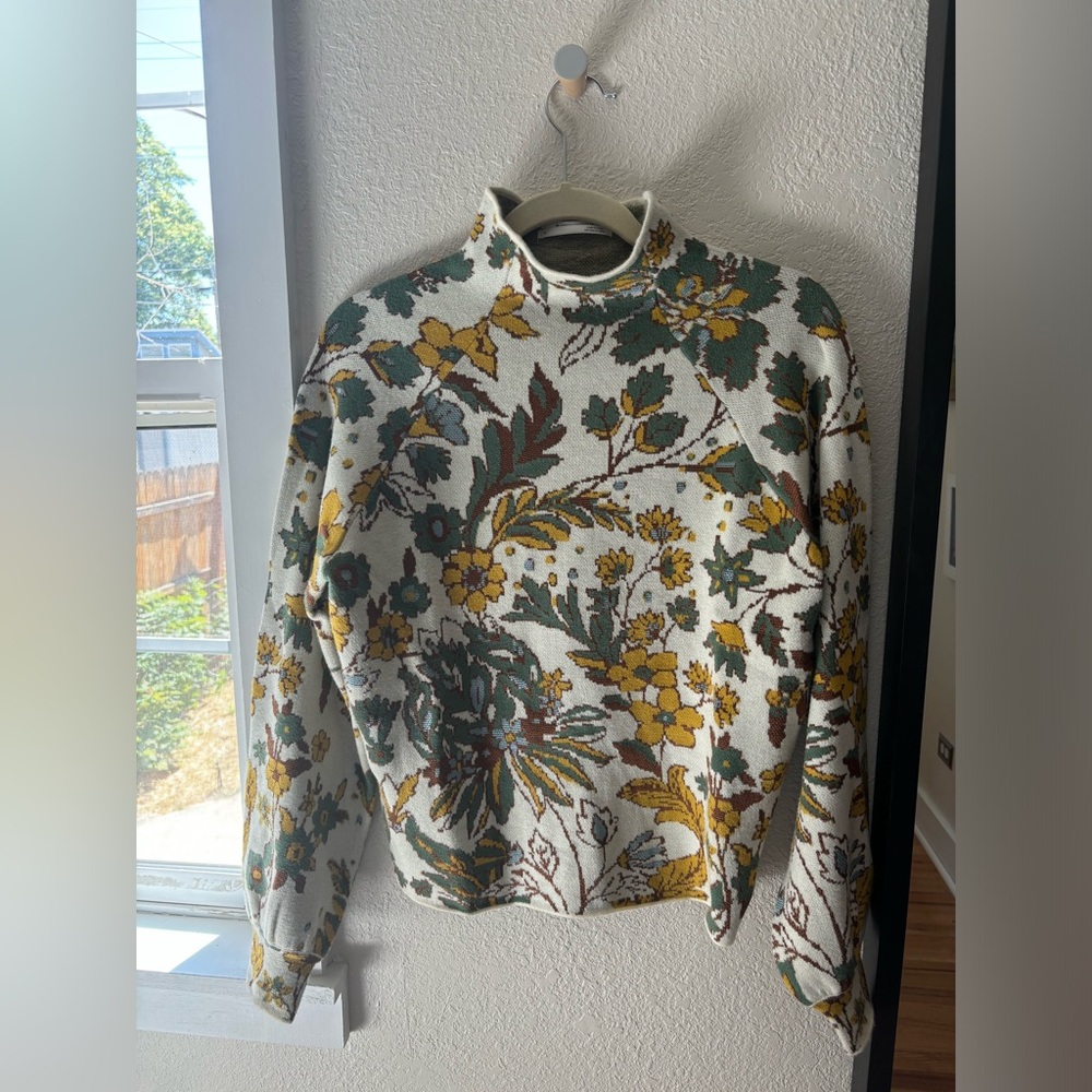 Garden print sweater